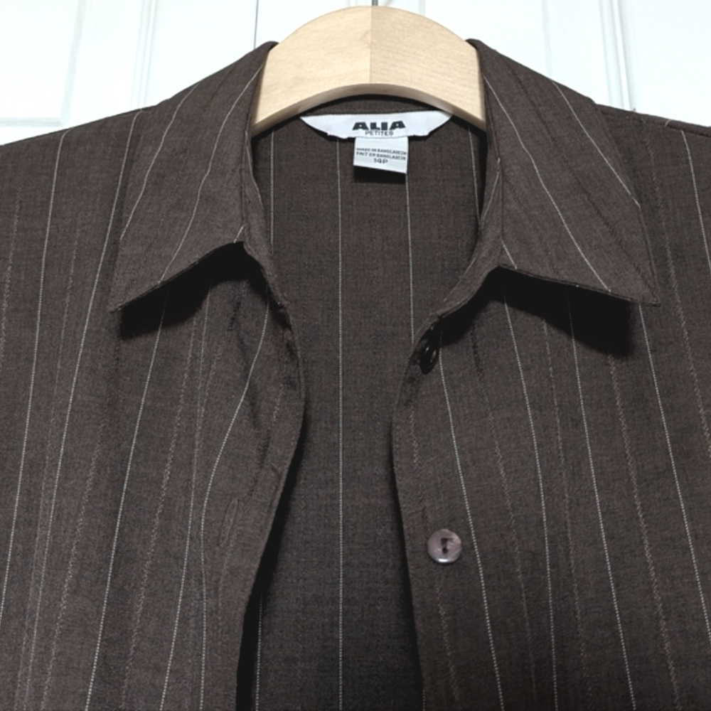 Vtg Espresso Brown Autumn Blazer / Jacket. EUC. Size 14P